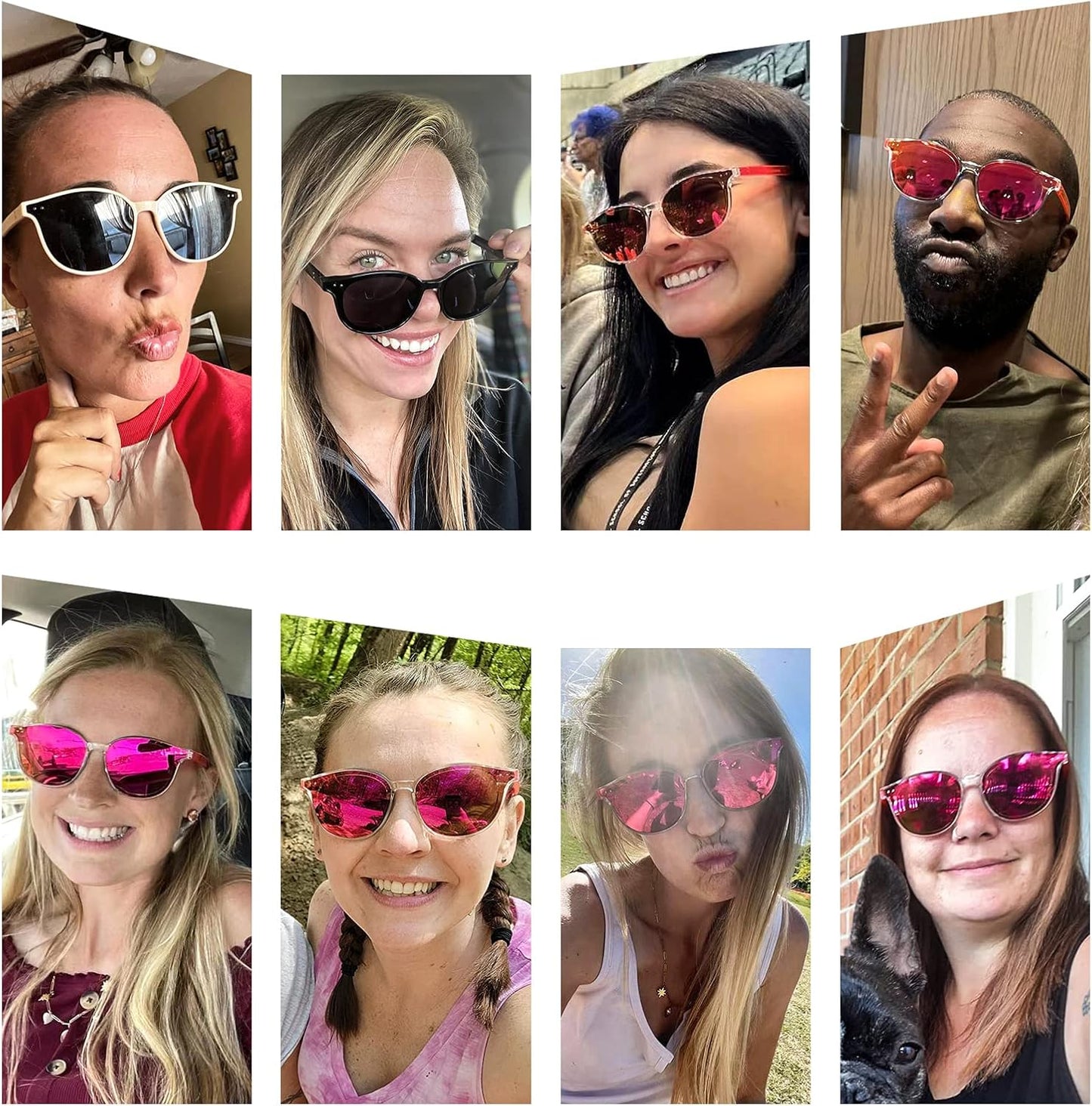 Sunglasses Cat Eye Pink